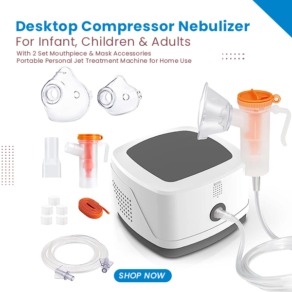 Desktop Compressor Nebulizer for Infant, Children & Adults
