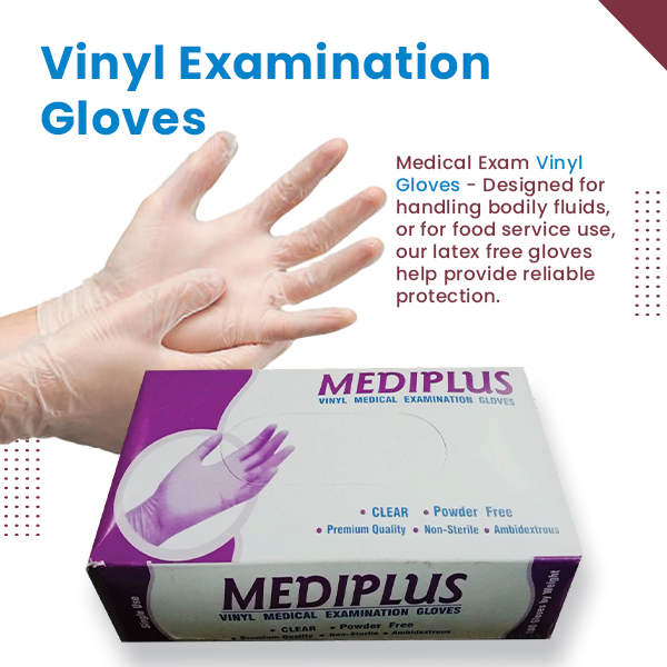 Disposable Vinyl Transparent Gloves PVC (PACK OF 100)