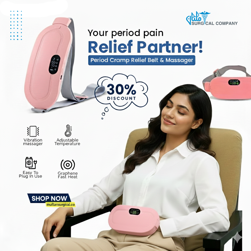 Period Cramp Relief Belt & Massager | Comfort & Soothe | Multan Surgical